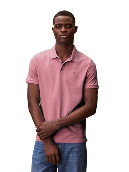 Calvin Klein Polo de Piqué para Hombre - G - Rosa brillante