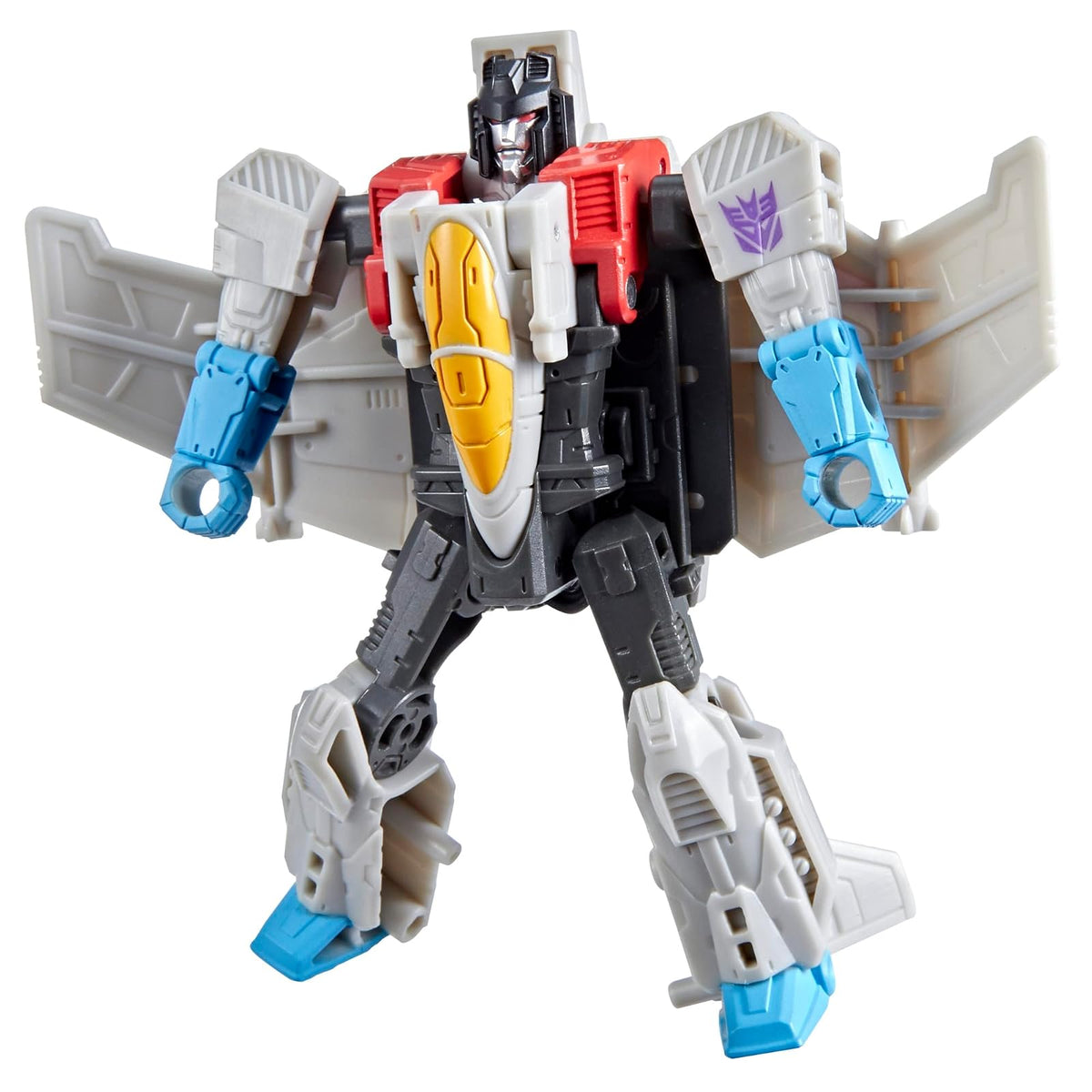 Transformers CYBERWORLD Cyber Changers, Figura Convertible 10 cm - Starscream