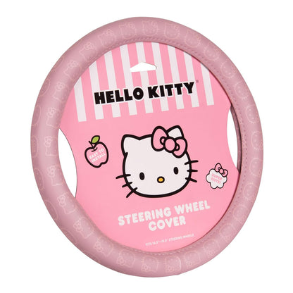 Carbella Funda para Volante Sanrio Ajuste Universal 14.5-15.5 in - Hello Kitty Pink