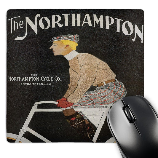 3dRose 8 x 8 x 0.25 Inches The Northampton Cycle Co. Northampton, Mass Vintage Bicycle Advertising Poster Mouse Pad (mp_153274_1)