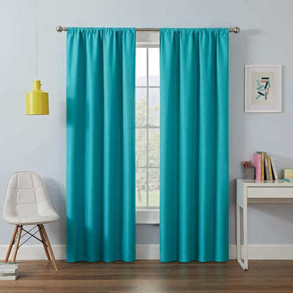Eclipse Kendall Panel de Cortina Blackout Térmica - Turquesa - 106.7An x 213.4Al cm (1 Paneles)