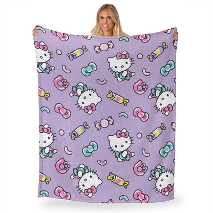 Northwest Hello Kitty - Manta de Seda con Tacto de 46 x 60 Pulgadas, Color Caramelo Lindo