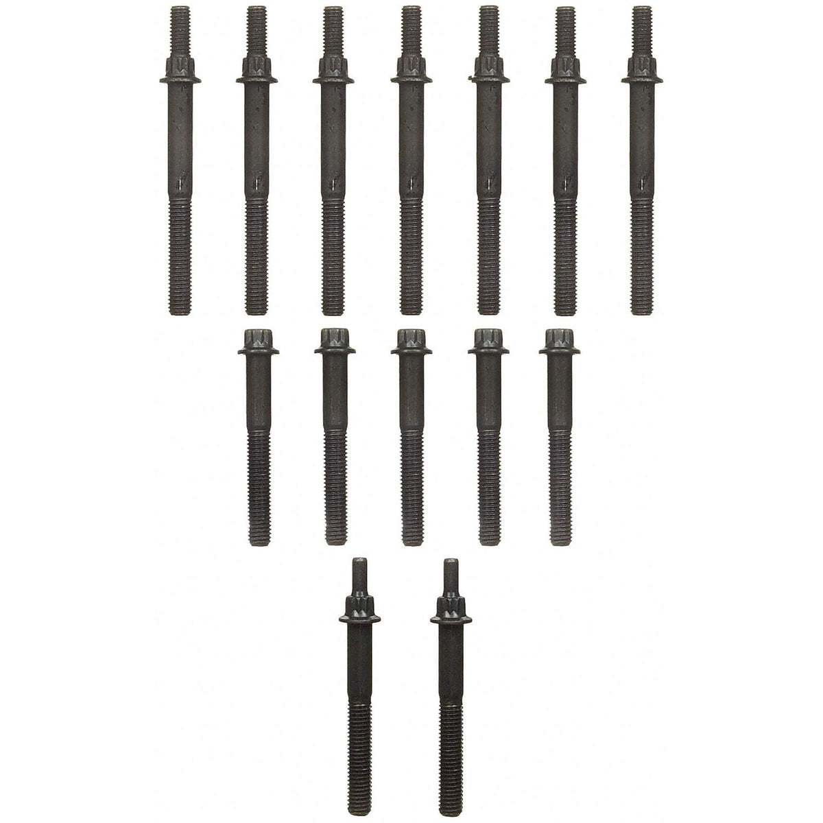 Fel-Pro ES 71102 Juego de Tornillos de Culata para Jeep Grand Cherokee, Negro, 4 Pulgadas