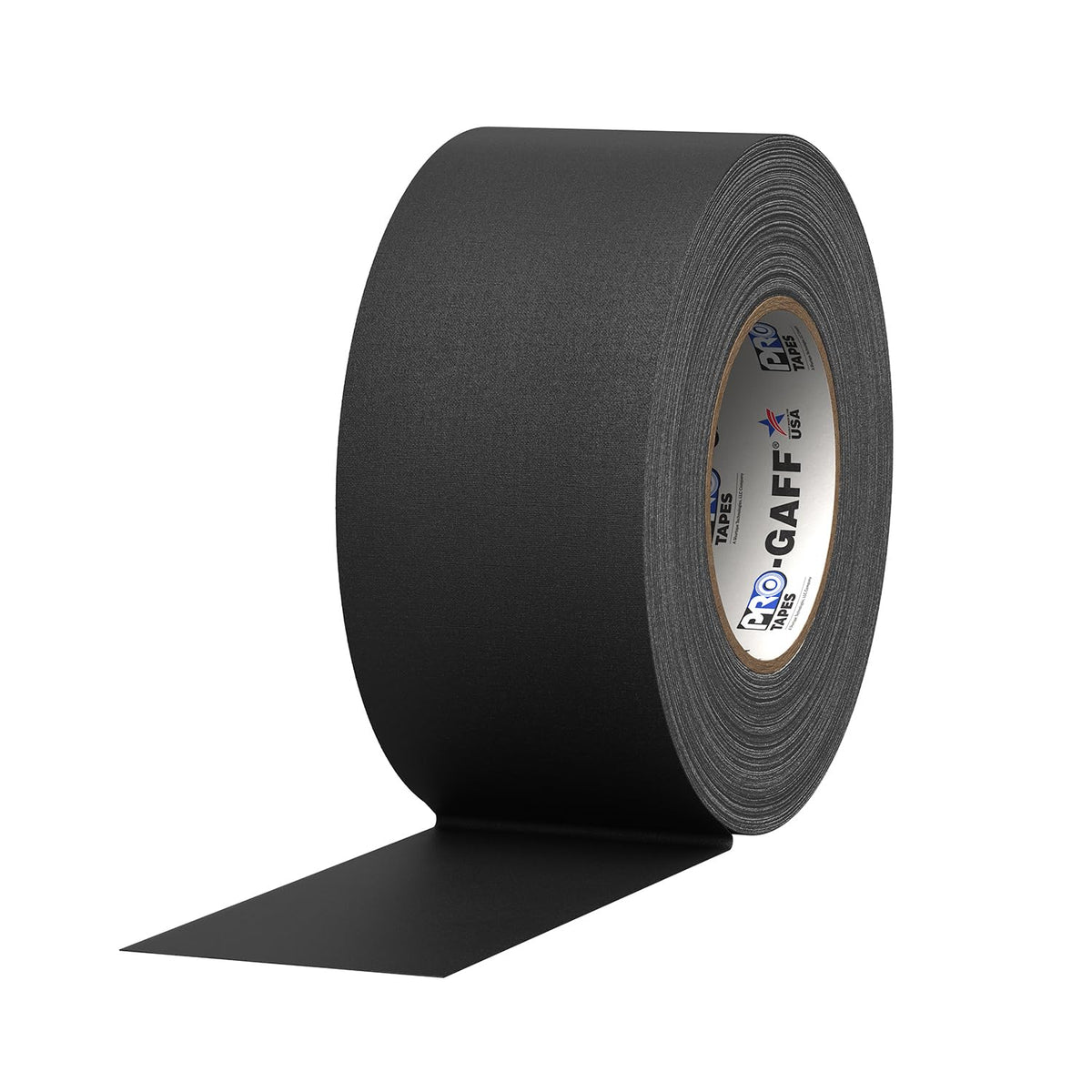 Pro Tapes Cinta Gaffer Mate con Adhesivo de Goma - 3" (Pack of 1) - Negro
