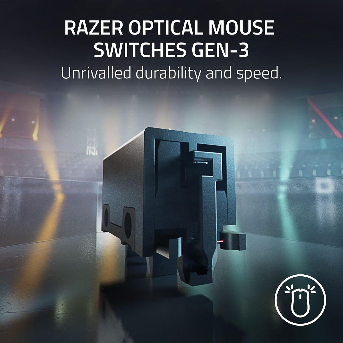 Razer DeathAdder V3 HyperSpeed Wireless Gaming Mouse: 55g Lightweight - USB C Charging - Up to 100 HR Battery - Advanced 26K Optical Sensor - Gen-3 Optical Switches - 8 Programmable Controls - Black
