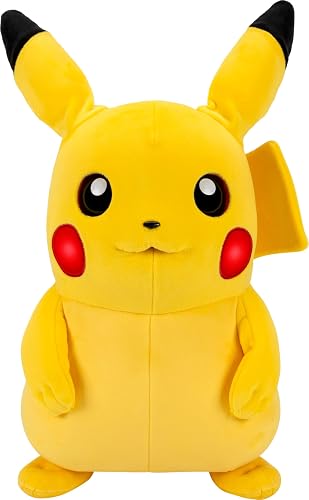 Pokémon Pikachu Puppetronic de RealFX - Peluche Interactivo de 40 cm con Sensores de Tacto y Movimiento, 120+ Animaciones, Luces y Sonidos