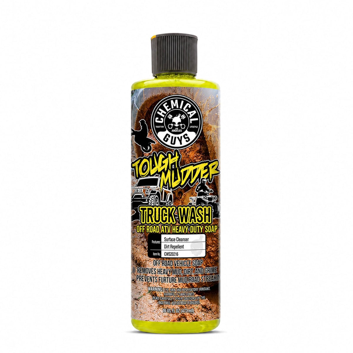 Chemical Guys Tough Mudder Jabón Espumoso para Todoterreno - 16 Fl Oz (Pack of 1)