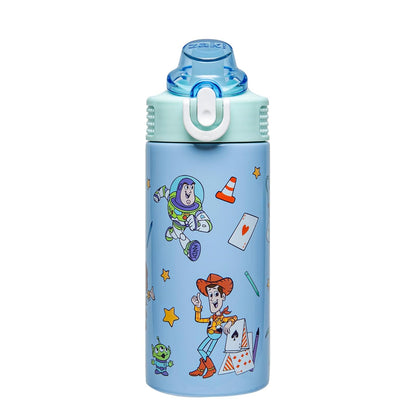 Zak Designs Botella de Agua Infantil de Acero Inoxidable 14 oz - 0.4 Litros - Toy Story