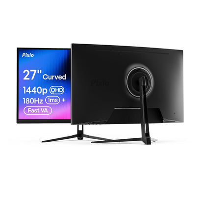 Pixio PXC248 Wave Monitor Curvo Gaming 24" 200Hz - 27" - 1440p 180Hz 1650R