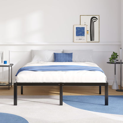 Avenco - Marco de Cama con Plataforma de Metal, tamaño King, 14 Pulgadas, diseño silencioso sin Ruido, Soporte de Acero Resistente, Almacenamiento Debajo de la Cama, fácil Montaje, no Necesita somier