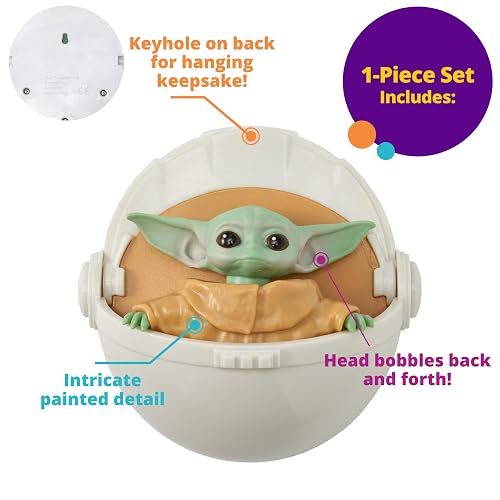 DecoSet® Star Wars™ The Mandalorian The Child Cake Topper, 1 pieza para tartas, uso con decoraciones para tartas para crear pasteles intergalácticos