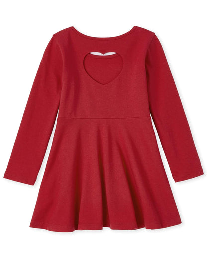 The Children's Place Vestido de Manga Larga para bebé y niña pequeña Vestido Informal para bebés niñas