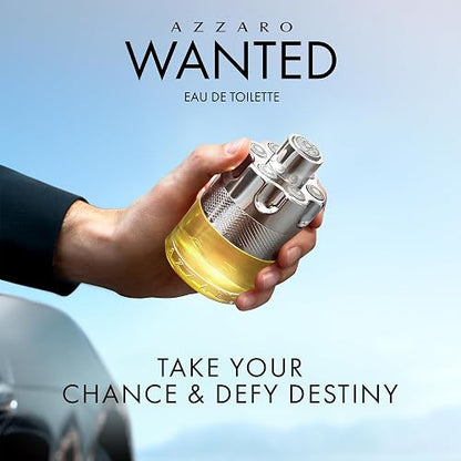 AZZARO, Wanted Eau de Toilette, Fragancia para Hombre, Sensual y Magnética, Aroma Cítrico, Amaderado y Fresco, 100 ML