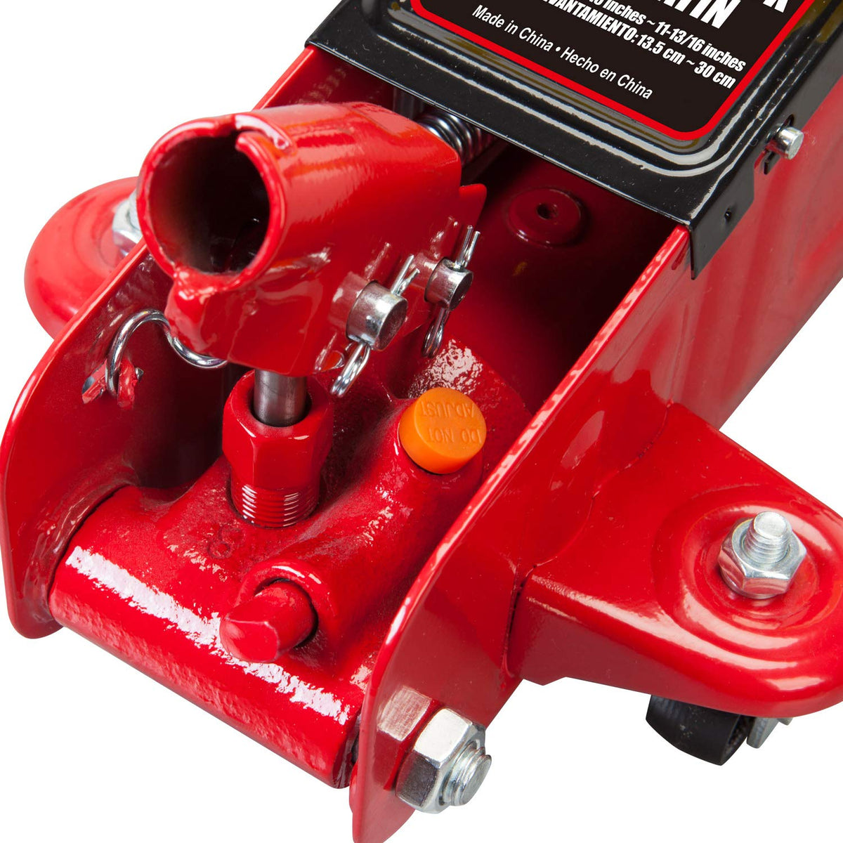 Big Red T820014S Torin - Gato hidráulico de Servicio de Carretilla/Piso con Funda de Almacenamiento de Molde de soplado, Capacidad de 1.5 toneladas (3 Libras), Color Rojo