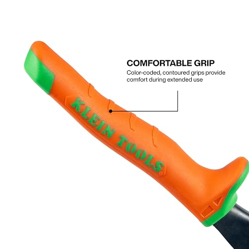 Klein Tools 1201R - Tijeras de metal, corte de aviación, curvatura derecha