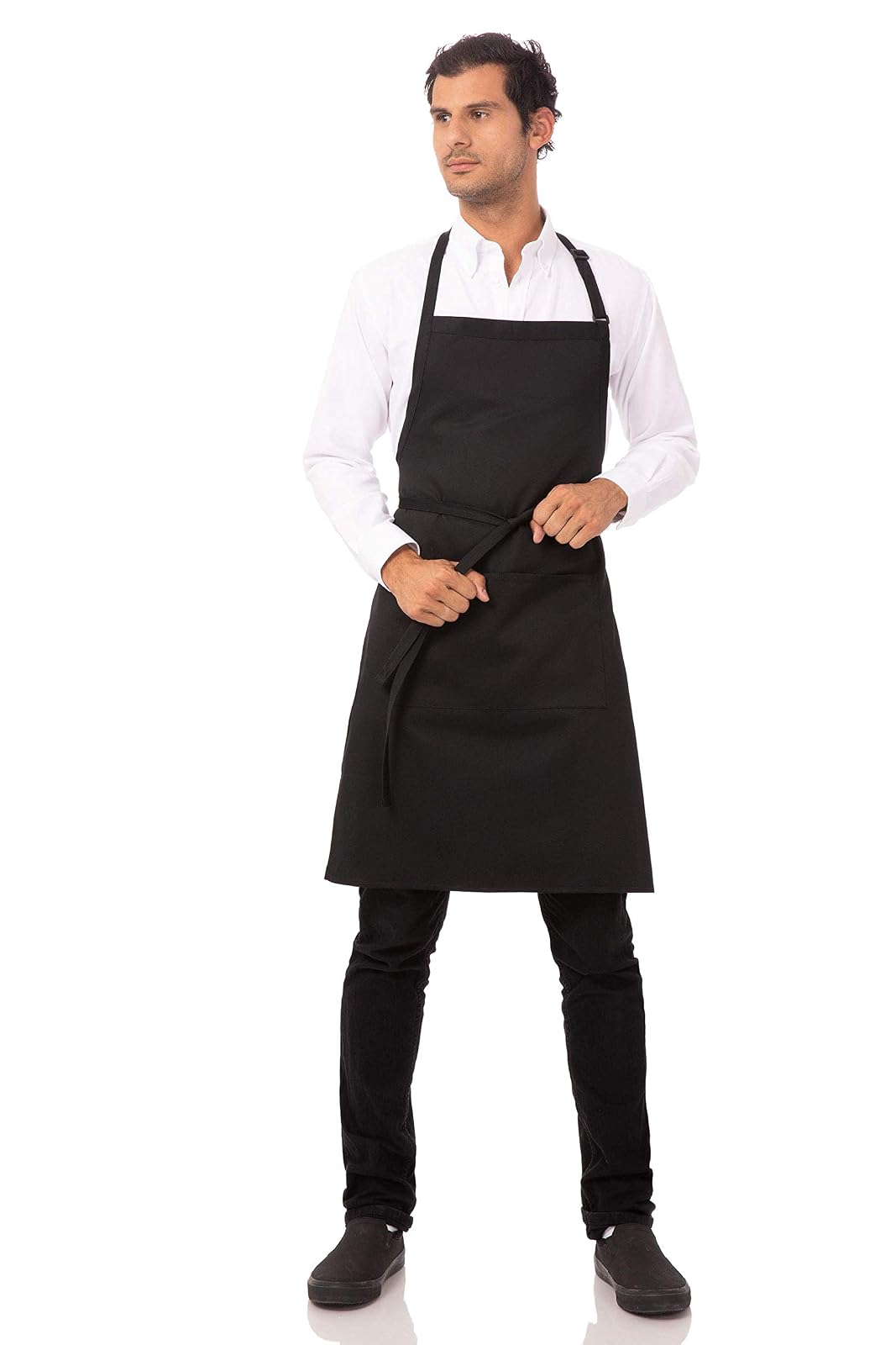 Chef Works - Delantal unisex para carnicero, negro, paquete de 2, Talla única