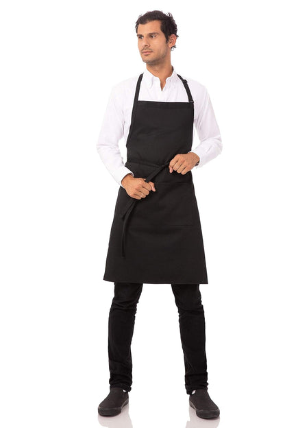 Chef Works - Delantal unisex para carnicero, negro, paquete de 2, Talla única