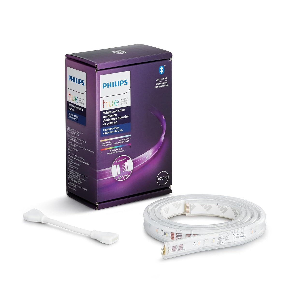 Philips Hue extensión de tira de luz inteligente Gradient de 1 m - Extensión (3 pies) - Blanco