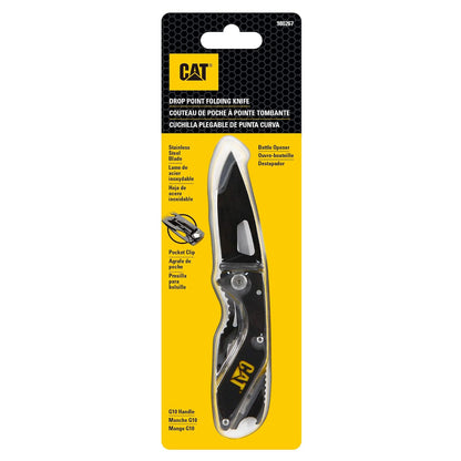 Caterpillar – 6-1/4 pulgadas plegable bolsillo amigo con abrebotellas, herramientas de mano, cuchillos/cuchillas – sin utilidad, cuchillos – plegable (980267)
