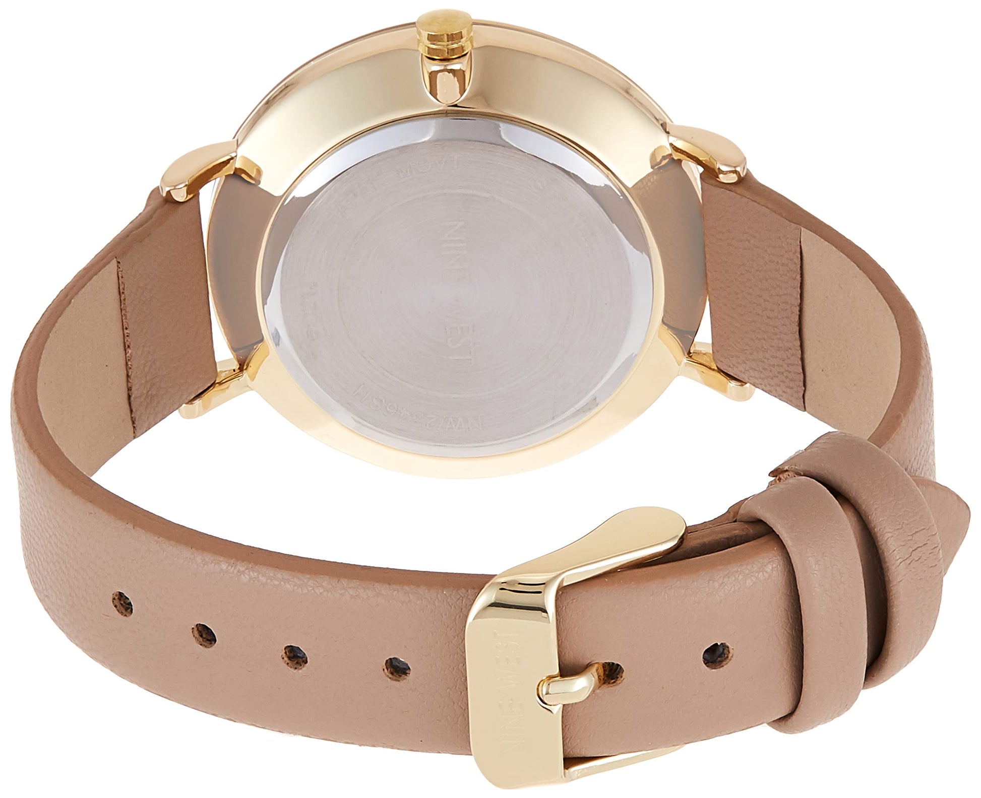 Nine West - Reloj de pulsera para mujer, Bronceado/Oro