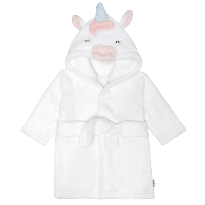 Gerber Albornoz Infantil con Capucha de Tiburón - 0-9 Meses - Unicornio blanco