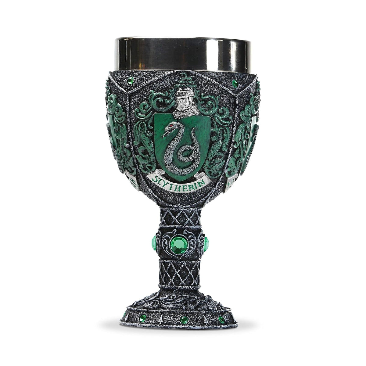 Enesco Wizarding World of Harry Potter - Copa Decorativa de Casa, 19 cm - Slytherin