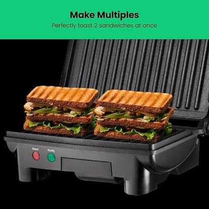 Chefman RJ02-180 Parrilla, Prensa Panini Grill y Gourmet Sandwich Maker