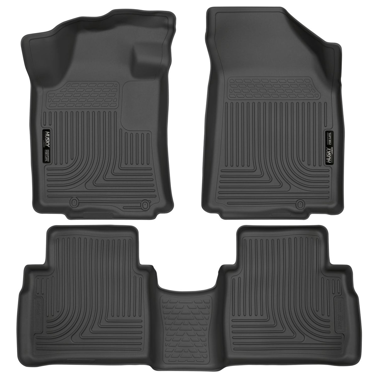 Husky Liners Weatherbeater - Alfombrillas para Nissan Maxima 2016-2021 | Fila Delantera y 2da, 3 Piezas, Color Negro - 99621