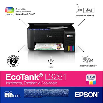 Epson Ecotank Impresora Multifuncional a Color L3251