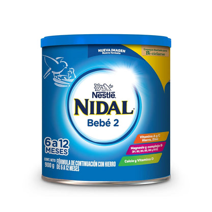 Nidal 2 Fórmula de Continuación, 6 a 12 Meses Lata 900 g