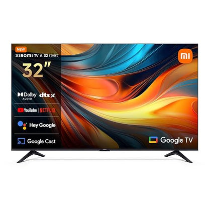 XIAOMI TV A 32 2026 | Google TV, Diseño Elegante con Bisel Ultrafino, Dolby Audio DTS:X + DTS Virtual:X1, Voice Control