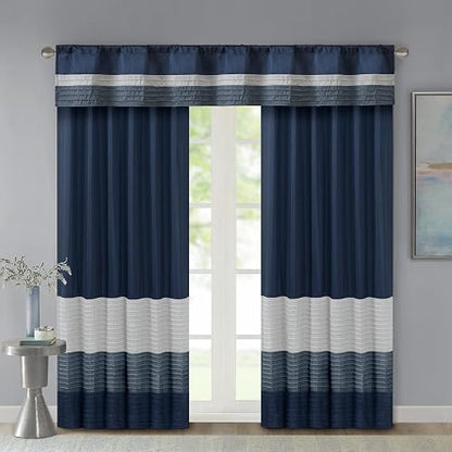 Madison Park MP41-2231 Window Valance, Navy