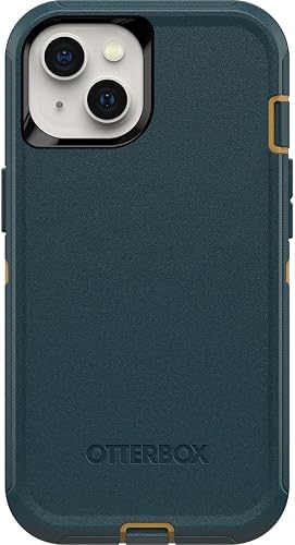 OtterBox - Funda para iPhone 13 (Solamente) Defender Series - Hunter Green, Resistente y Duradera, con protección de Puerto, Incluye Soporte de Clip de Funda