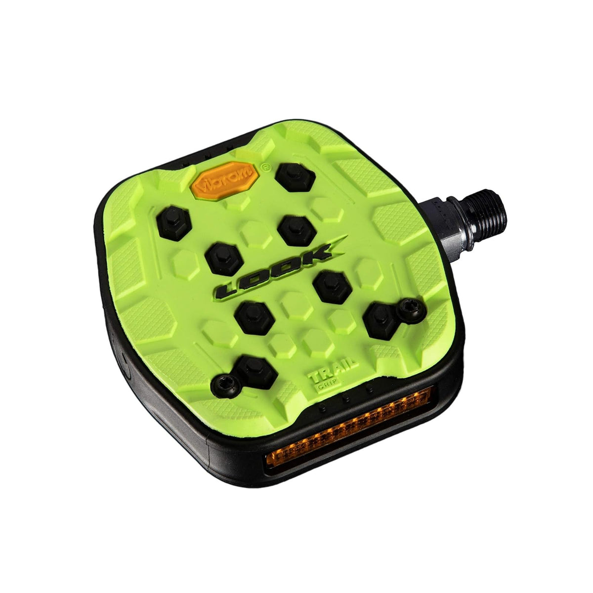 Look Cycle - Geo Trail Grip Bicycle Pedals - Flat Pedals - Reliability, Comfort and Durability - Slip-Proof Safety - Innovative Activ Grip Rubber - High-Performance MTB Bike Pedal