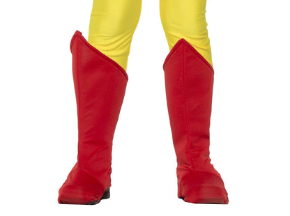 Rubies - Fundas para botas de superhéroe para niños, color rojo, talla única para fiestas temáticas y Halloween - Rojo