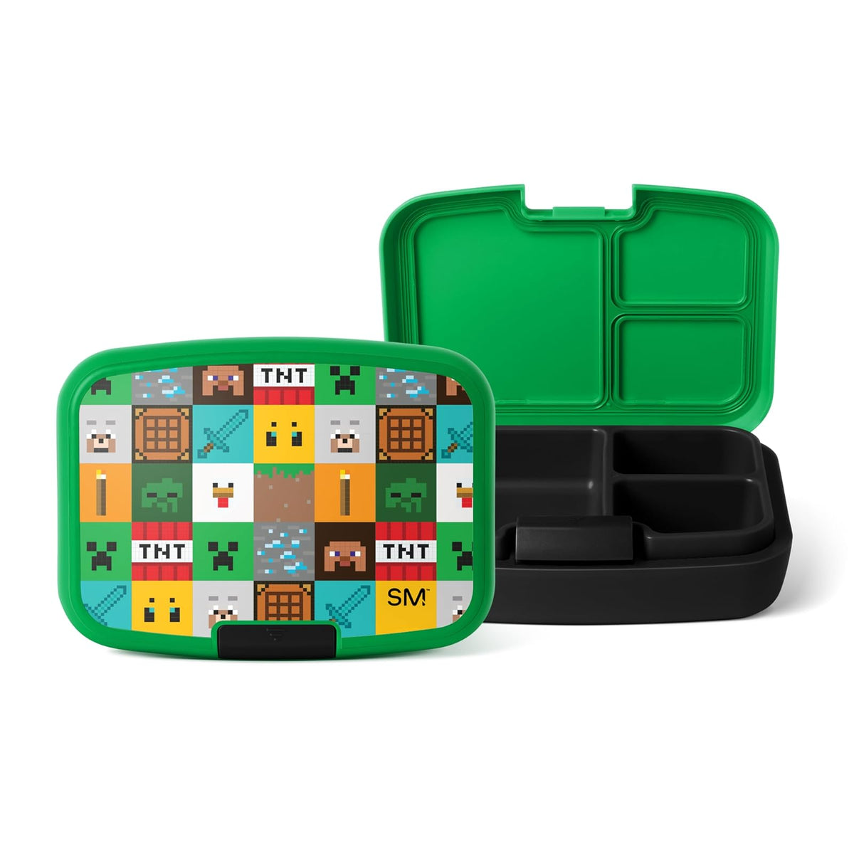 Simple Modern Porter Fiambrera Bento 30 oz, 3 Compartimentos - 30oz Bento Box - Minecraft: Mashup