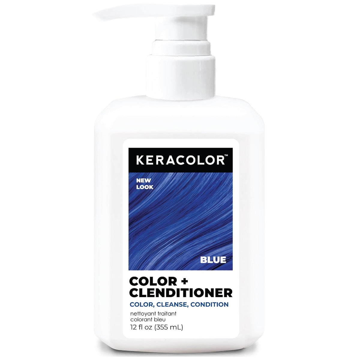 Keracolor Color + Clenditioner Acondicionador Color Oro Rosa 12oz - Azul