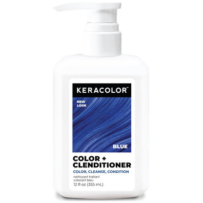 Keracolor Color + Clenditioner Acondicionador Color Oro Rosa 12oz - Azul