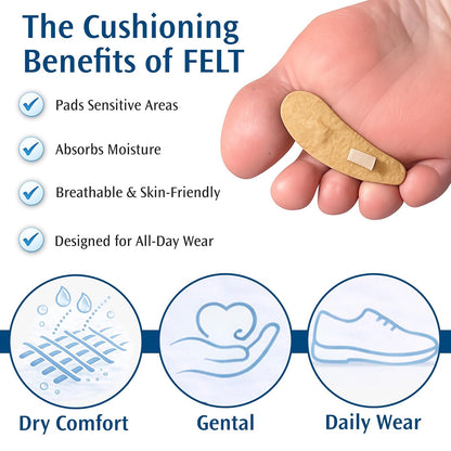 Pedifix Cojín para dedo del pie, pequeño, izquierdo