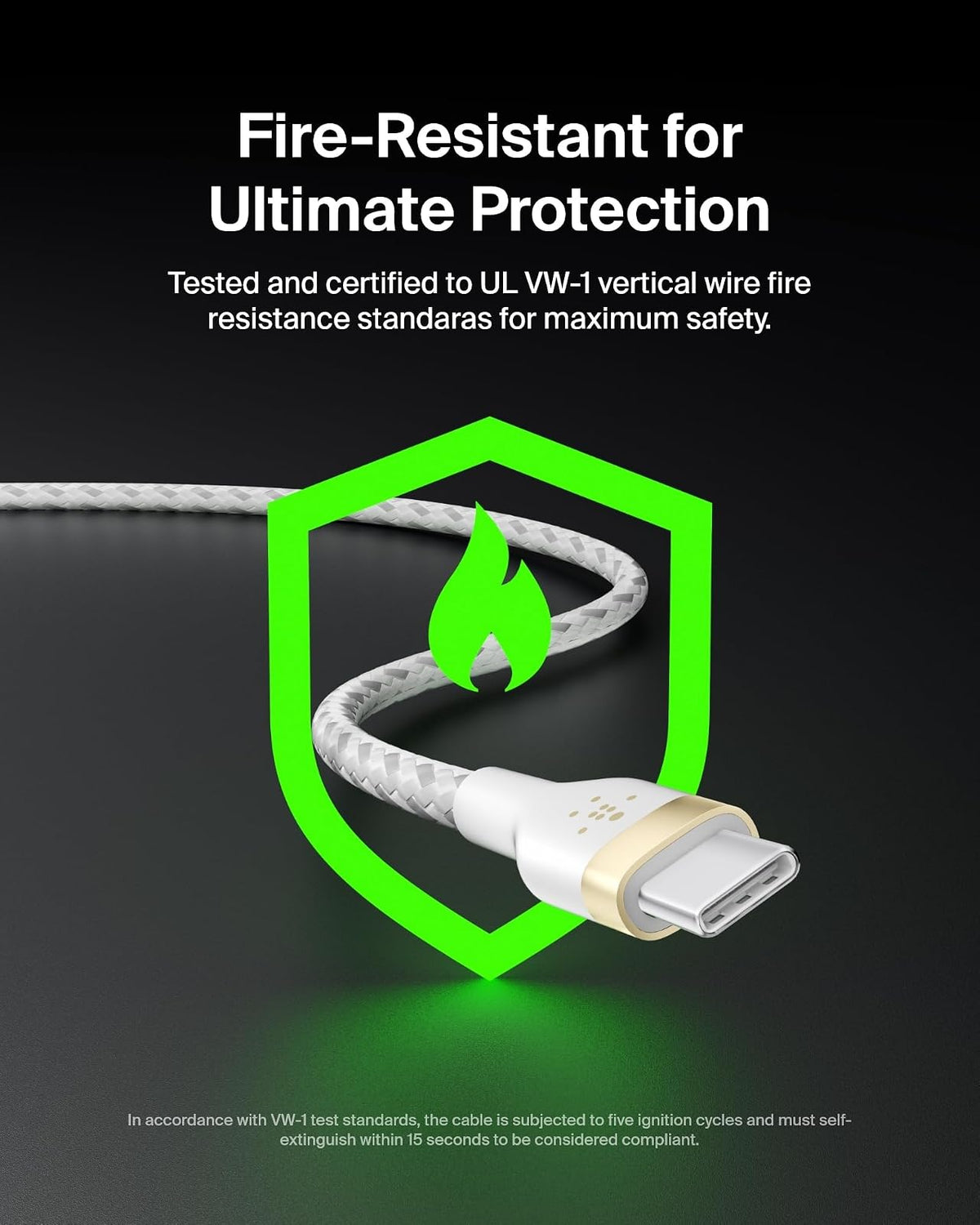 Belkin CAB011bt2MWH Cable Pro Flex USB-C a USB-C con correa 2M Blanco