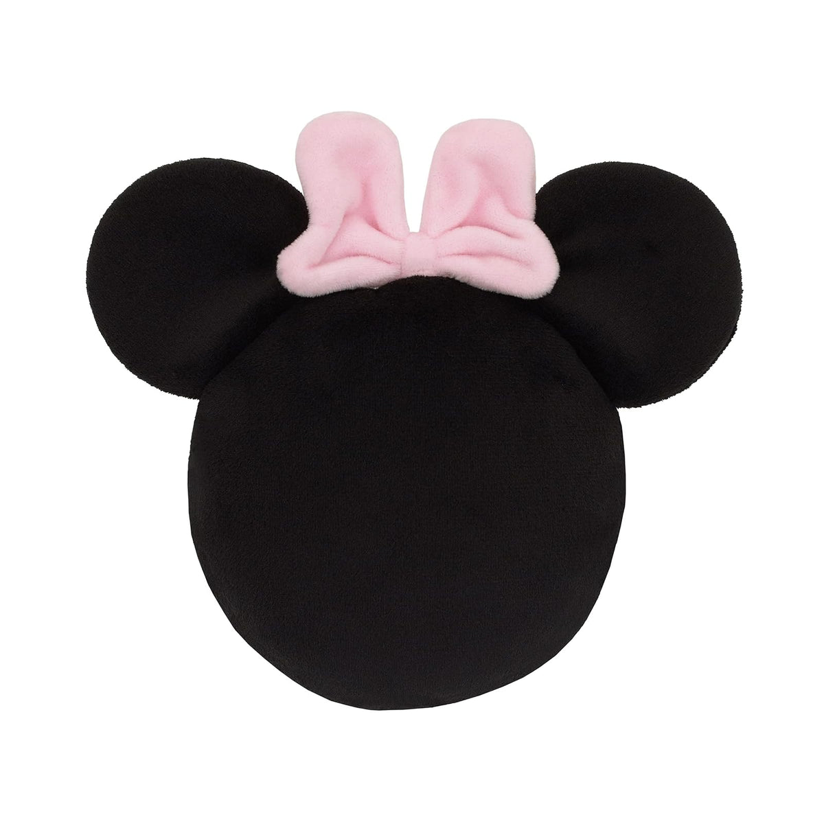 Disney Minnie Mouse Shaped Black Plush with Pink Bow 3 Piece Wall Décor