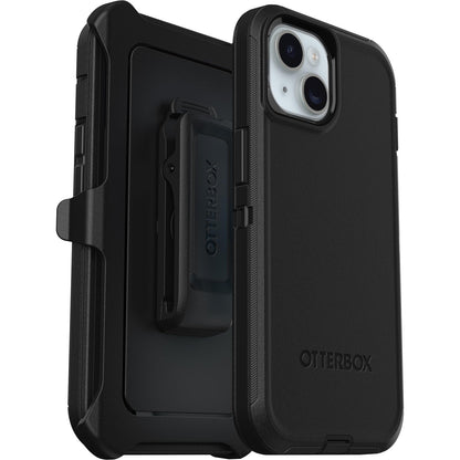 Otterbox Funda para iPhone 15, iPhone 14 Y iPhone 13 Defender Series -, Sin Pantalla, Resistente Y Duradera, con Protección De Puerto, Incluye Soporte De Clip De Funda Negro