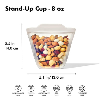 OXO Good Grips - Bolsa de silicona reutilizable, 8 onzas, avena