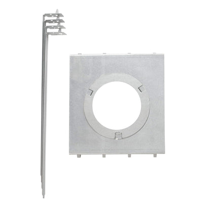 Placa de montaje de iluminación empotrada de aluminio, 4 barras de suspensión de 30,48 cm, 90141