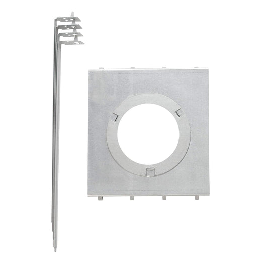Placa de montaje de iluminación empotrada de aluminio, 4 barras de suspensión de 30,48 cm, 90141