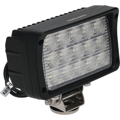 TIGERLIGHTS TL130F - Luz de inundación LED rectangular de 3500 lúmenes, 55 vatios, 4.5 amperios, 12V-24, 4 [pulgadas] longitud, 6 ancho [pulgadas], luz todoterreno de inundación