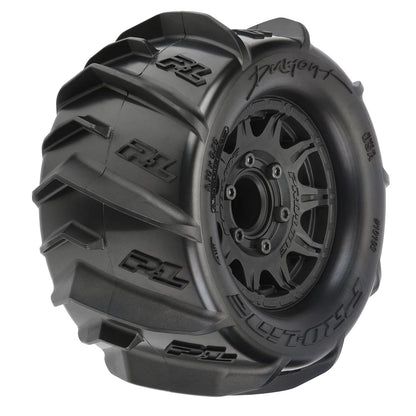 Pro-line Racing Dumont 2.8 Sand/Snow MTD Raid Blk Whls F/R PRO1019310 - Neumático RC