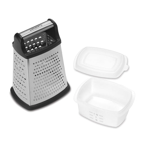 Cuisinart CTG-00-BGS Rallador de caja con almacenamiento, Plata