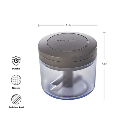 KitchenAid Picador manual de alimentos, gris carbón, 3.8 tazas