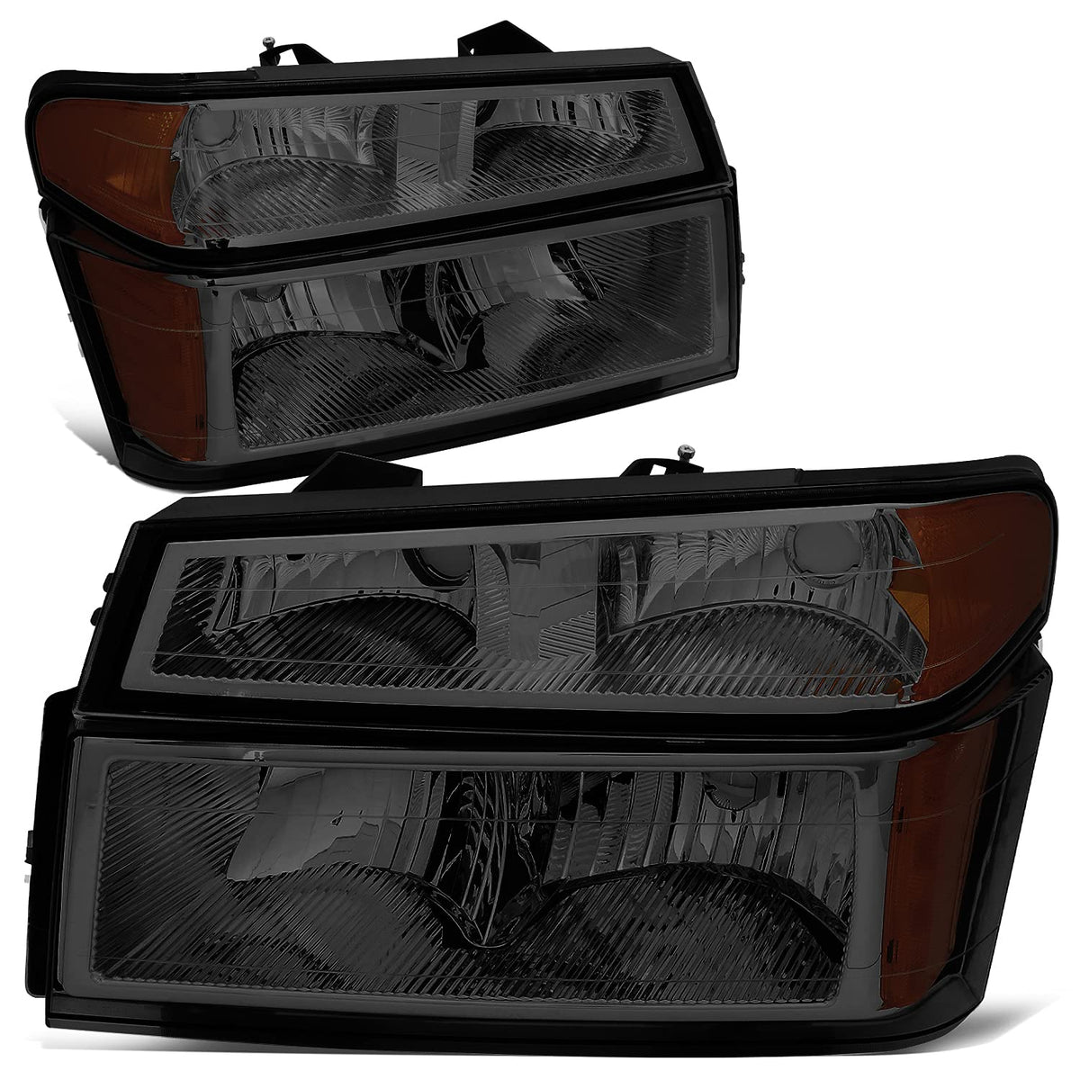 DNA Motoring Conjunto de Faros Delanteros, Lado Conductor y Pasajero - HL-OH-CCOL044P-SM-AM